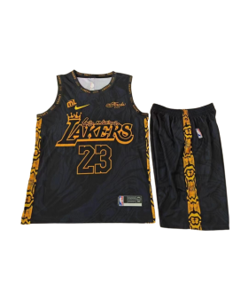 رکابی شورت بسکتبال مدل لیکرز Lakers style basketball shorts