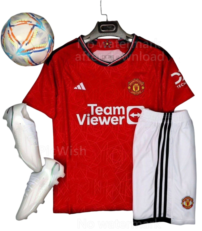 کیت و شورت اول منچستریونایتد Manchester United Home Kit 2024/25 With Short