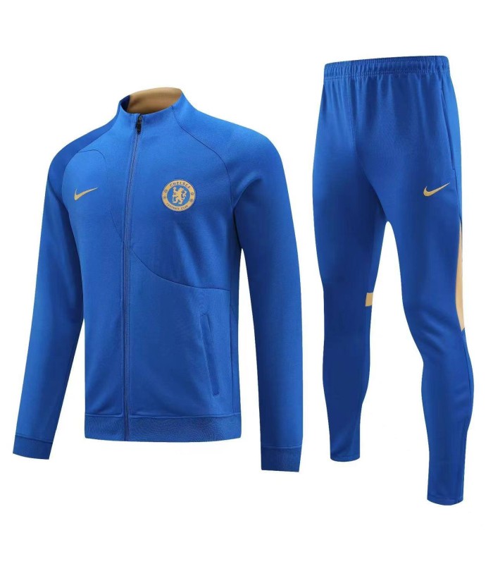 ست تمام زیپ گرمکن شلوار هواداری چلسی Tracksuit Chelsea 23/24