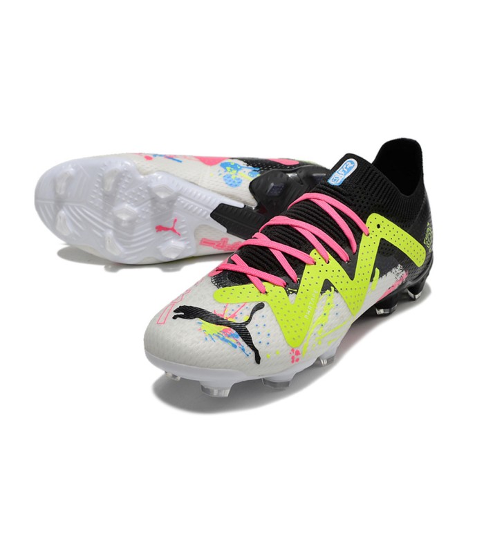کفش فوتبال پوما فیوچر Puma Future Ultimate Low FG Black White Yellow