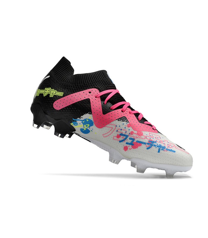کفش فوتبال پوما فیوچر Puma Future Ultimate Low FG Black White Yellow