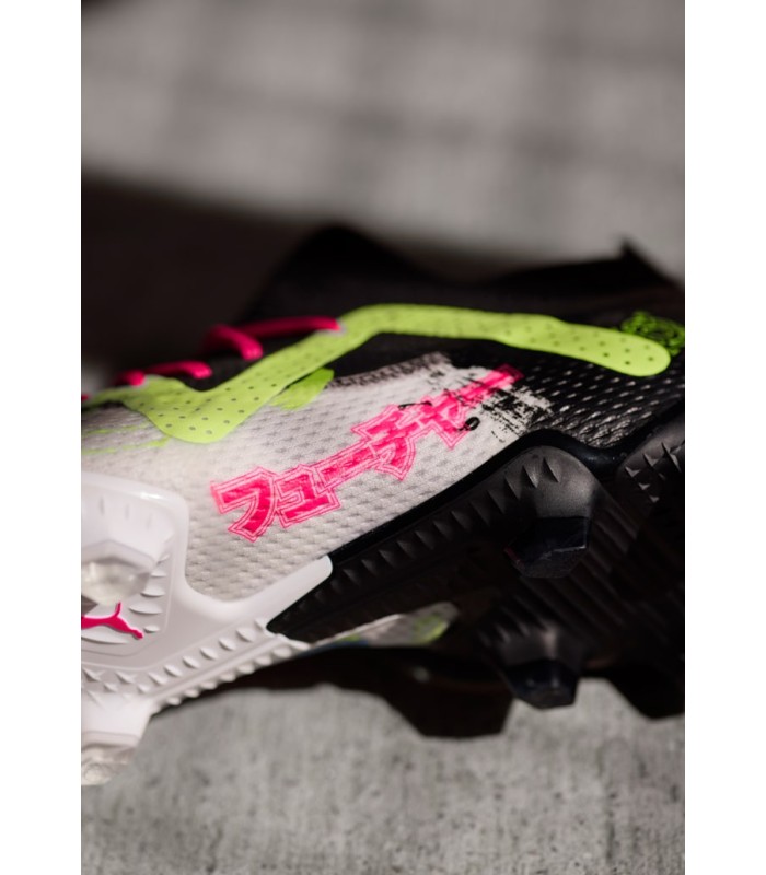 کفش فوتبال پوما فیوچر Puma Future Ultimate Low FG Black White Yellow