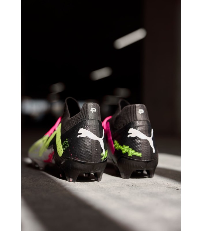 کفش فوتبال پوما فیوچر Puma Future Ultimate Low FG Black White Yellow
