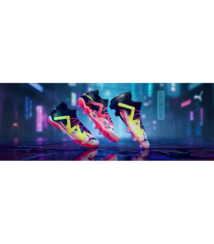 کفش فوتبال پوما فیوچر Puma Future Ultimate Low FG Black White Yellow
