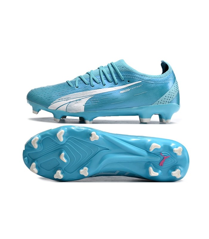 کفش فوتبال پوما اولترا Puma Ultra Ultimate FG/AG Tricks Blue/White/Pink