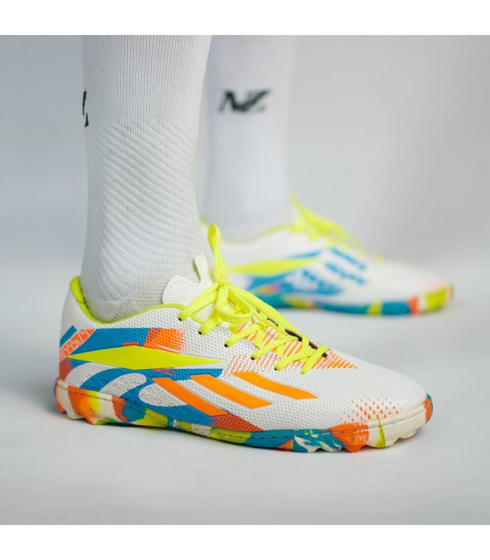 كفش آديداس چمن مصنوعي استوك ريز طرح مسي Adidas Truf Messi Withe