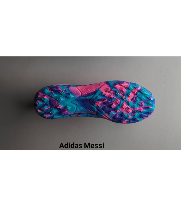 كفش آديداس چمن مصنوعي استوك ريز طرح مسي Adidas Truf Messi Purple