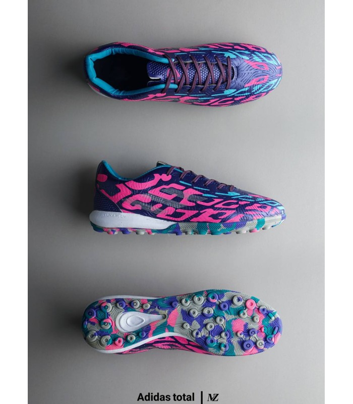 کفش آدیداس چمن مصنوعی استوک ریز توتال Adidas Truf Total Blue Pink