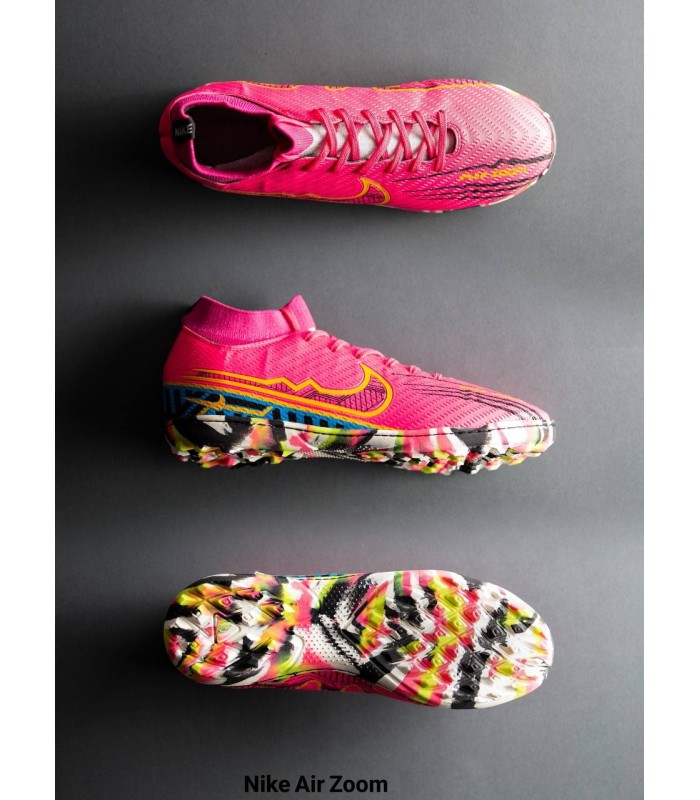 کفش چمن مصنوعی استوک ريز ساق دار نايک ايرزوم Nike Air Zoom Superfly Truf Pink