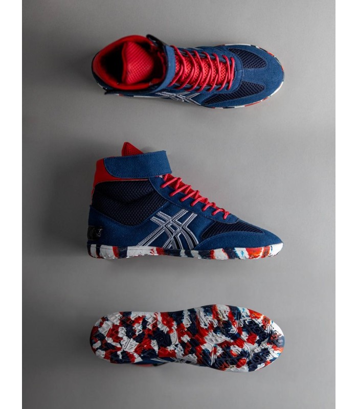 کفش کشتی اسیکس Asics Wrestling Blue Withe