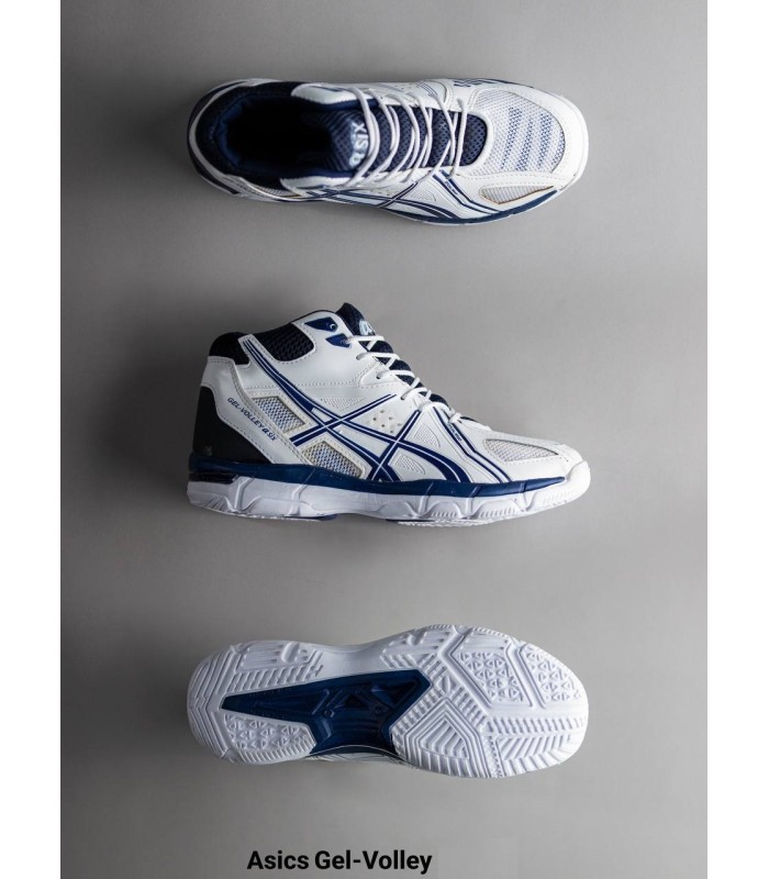 کفش والیبال اسیکس طرح اصلی Asics volleyball Withe Blue