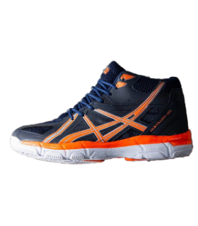 کفش والیبال اسیکس طرح اصلی Asics volleyball Navy Orange