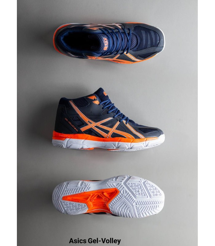 کفش والیبال اسیکس طرح اصلی Asics volleyball Navy Orange