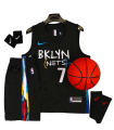 رکابی شورت بسکتبال بکلین Bklyn Basketball Jersey Black 2024