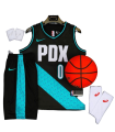 رکابی شورت بسکتبال پی دی ایکس PDX Basketball Jersey Black 2024