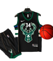 رکابی شورت بسکتبال میلواکی برورز Milwaukee Brewers Basketball Jersey Black 2024