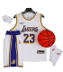 رکابی شورت بسکتبال لیکرز Lakers Basketball Jersey Withe 2024