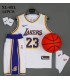 رکابی شورت بسکتبال لیکرز Lakers Basketball Jersey Withe 2024