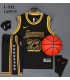 رکابی شورت بسکتبال لیکرز Lakers Basketball Jersey Black Gold 2024