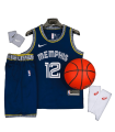 رکابی شورت بسکتبال ممفیس گریزلیز Memphis Grizzlies Basketball Jersey Navy 2024