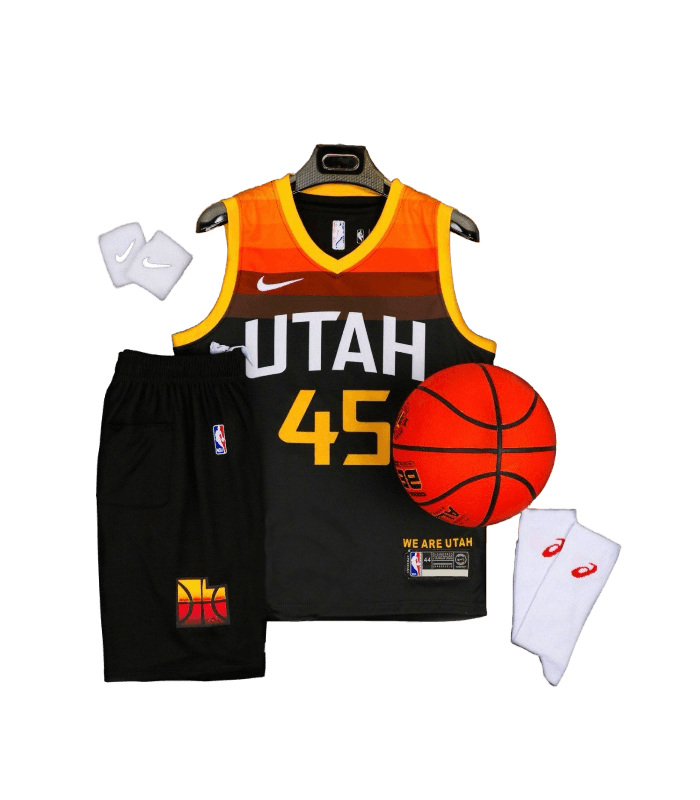 رکابی شورت بسکتبال یوتا UTHA Basketball Jersey Black 2024