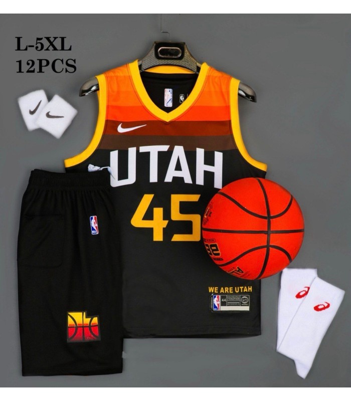 رکابی شورت بسکتبال یوتا UTHA Basketball Jersey Black 2024