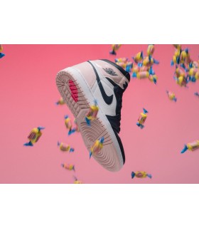 کفش پیاده روی ایر جردن 1 ساقدار Air Jordan 1 Bubble Gum Pink Navy