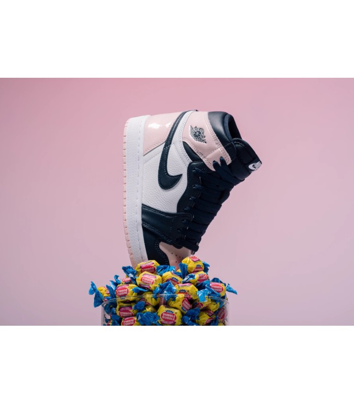 کفش پیاده روی ایرجردن 1 ساقدار Air Jordan 1 Bubble Gum Pink Navy