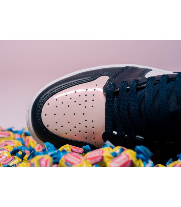 کفش پیاده روی ایرجردن 1 ساقدار Air Jordan 1 Bubble Gum Pink Navy