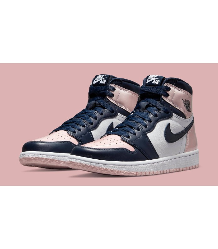 کفش پیاده روی ایرجردن 1 ساقدار Air Jordan 1 Bubble Gum Pink Navy