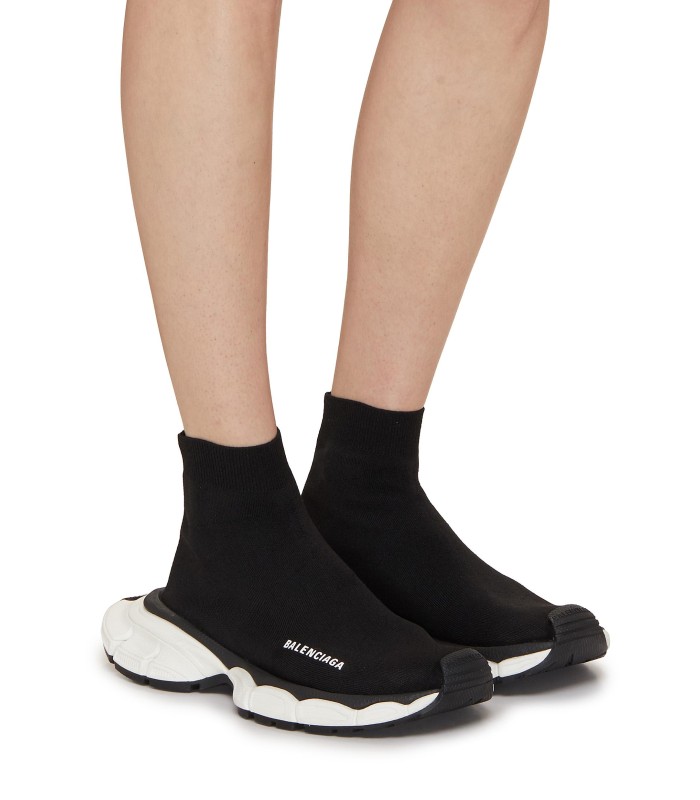 کفش پیاده روی بالنسیاگا جورابی ۳ اکس ال مشکی سفید Balenciaga 3XL Socks black white