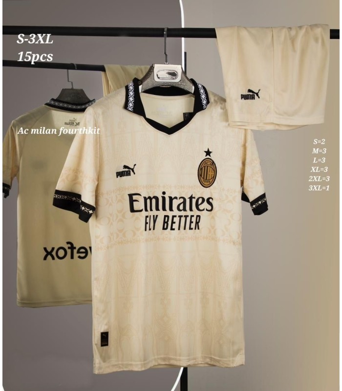 کیت و شورت چهارم میلان AC Milan X Pleasures 4th Away Jersey 2025