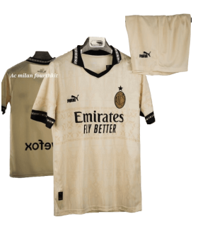 کیت و شورت چهارم میلان AC Milan X Pleasures 4th Away Jersey 2025