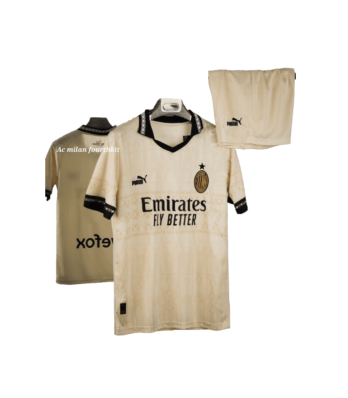 کیت و شورت چهارم میلان AC Milan X Pleasures 4th Away Jersey 2025