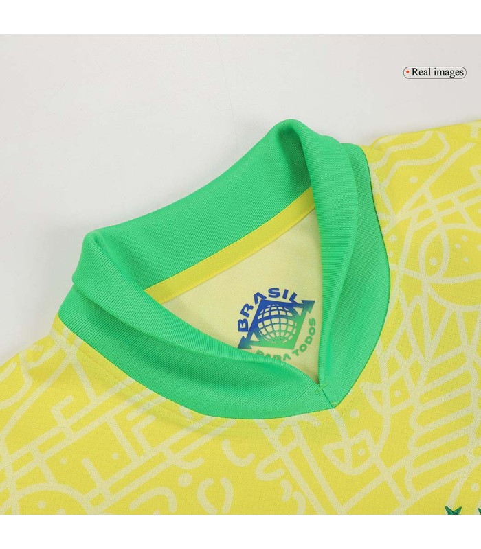 کیت و شورت اول برزیل Brazil Home Authentic Soccer Jersey 2024