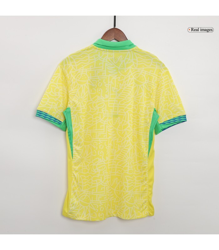 کیت و شورت اول برزیل Brazil Home Authentic Soccer Jersey 2024
