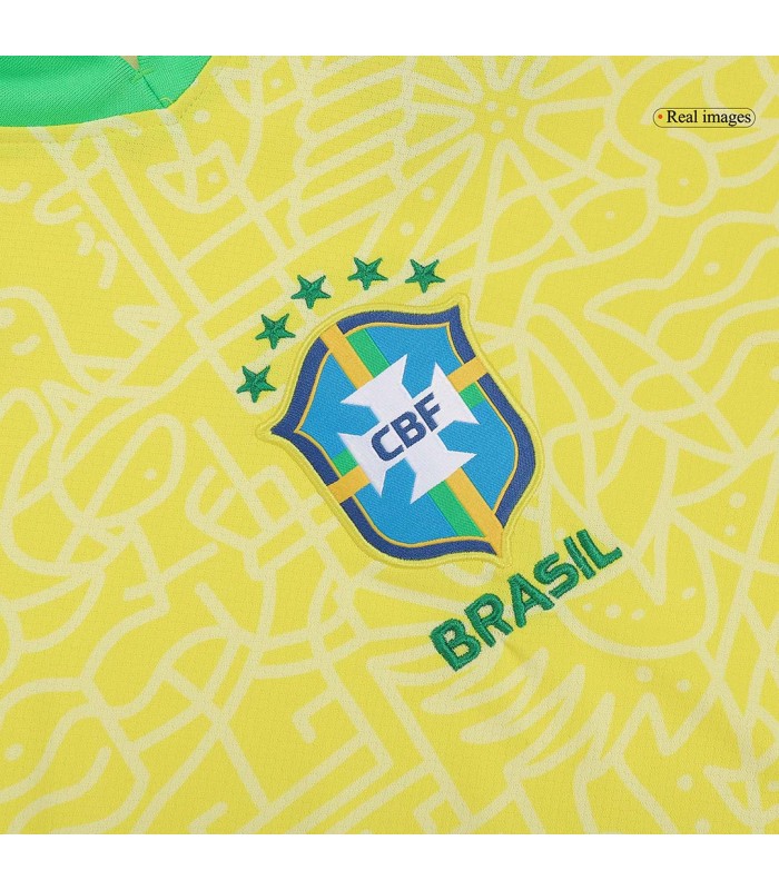 کیت و شورت اول برزیل Brazil Home Authentic Soccer Jersey 2024
