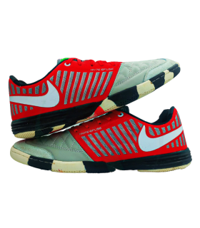 کفش فوتسال طرح نایک لونارگتو Nike LunarGato IN Red Gray