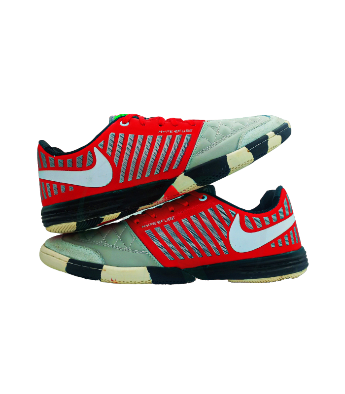 کفش فوتسال طرح نایک لونارگتو Nike LunarGato IN Red Gray