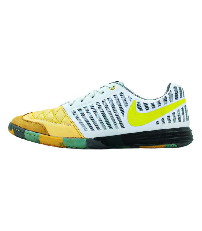 کفش فوتسال طرح نایک لونارگتو Nike LunarGato IN Yellow White