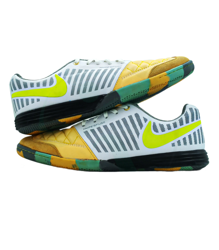 کفش فوتسال طرح نایک لونارگتو Nike LunarGato IN Yellow White