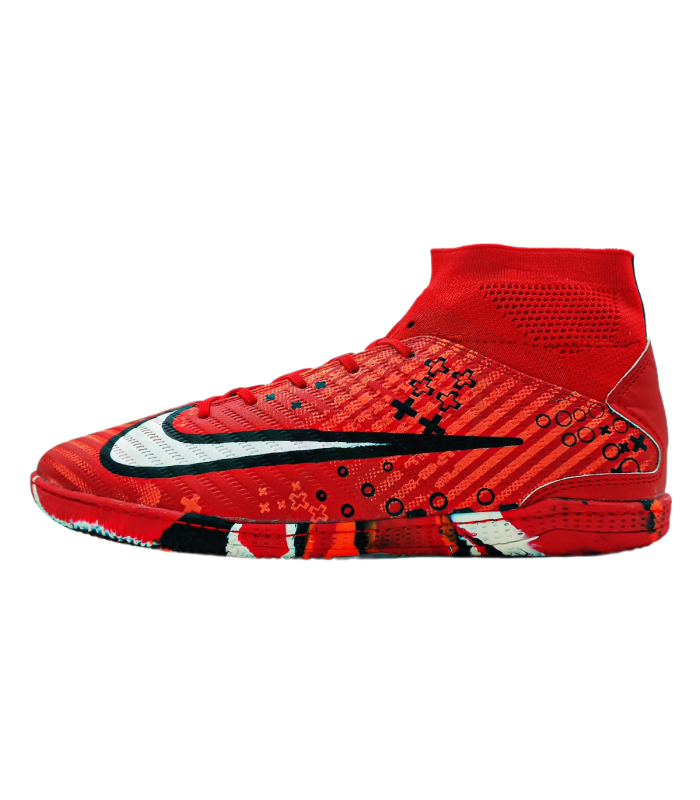 کفش فوتسال ساقدار طرح نایک مرکوریال Nike Mercurial Superfly Red