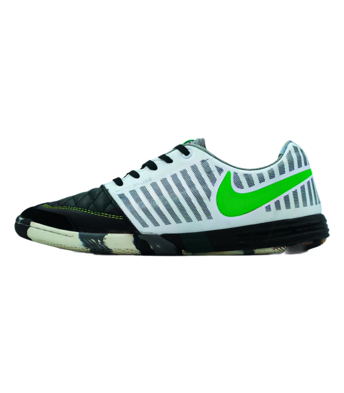 کفش فوتسال طرح نایک لونارگتو Nike LunarGato IN Gray Black