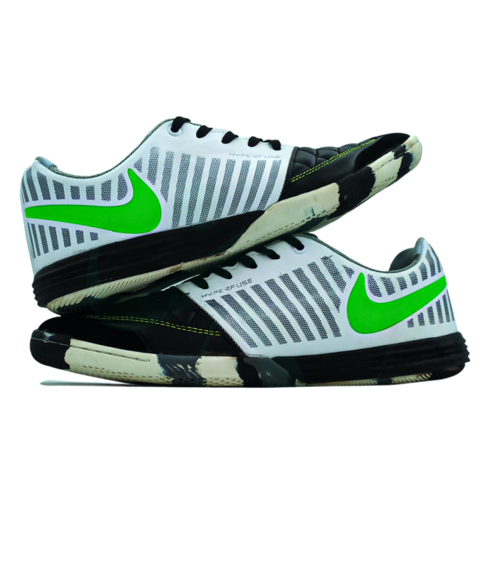 کفش فوتسال طرح نایک لونارگتو Nike LunarGato IN Gray Black