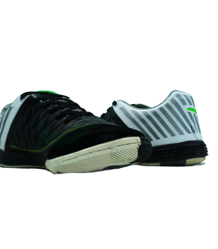 کفش فوتسال طرح نایک لونارگتو Nike LunarGato IN Gray Black