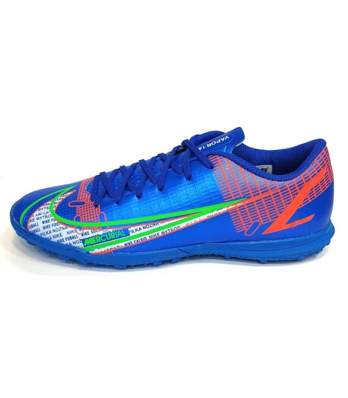 کفش چمن مصنوعی طرح نایک مرکوریال ویپور آبی NIKE Mercurial TF Vapor 14 Blue