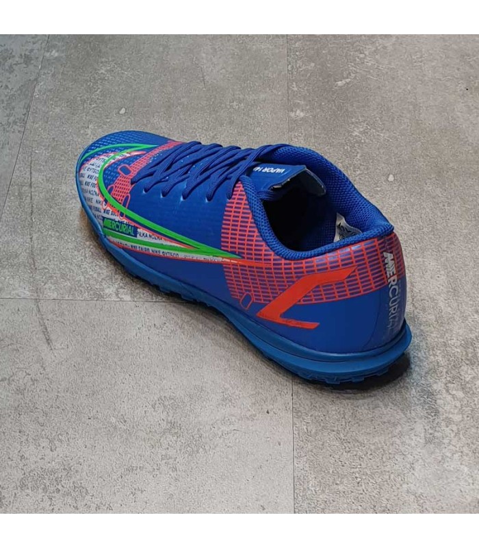 کفش چمن مصنوعی طرح نایک مرکوریال ویپور آبی NIKE Mercurial TF Vapor 14 Blue