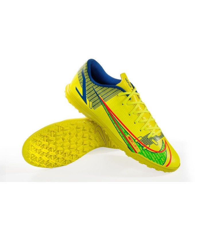 کفش چمن مصنوعی طرح نایک مرکوریال ویپور زرد NIKE Mercurial TF Vapor 14 Yellow
