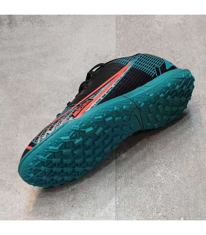 کفش چمن مصنوعی طرح نایک مرکوریال ویپور مشکی سبز NIKE Mercurial TF Vapor 14 BG