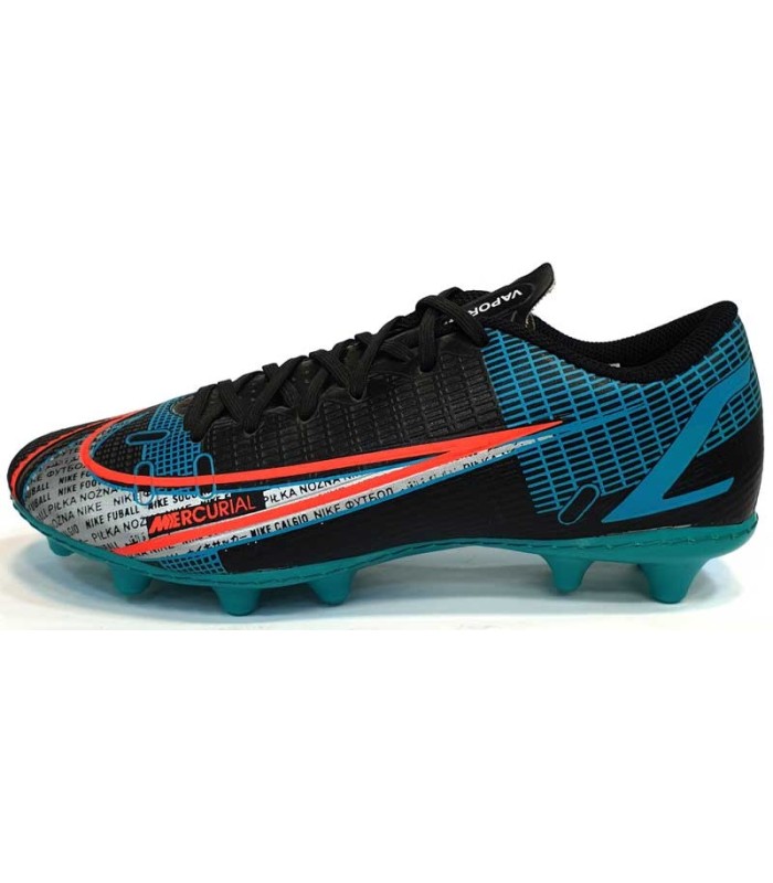 کفش فوتبال طرح نایک مرکوریال ویپور مشکی سبز Nike Mercurial Fg vapor 14 BG
